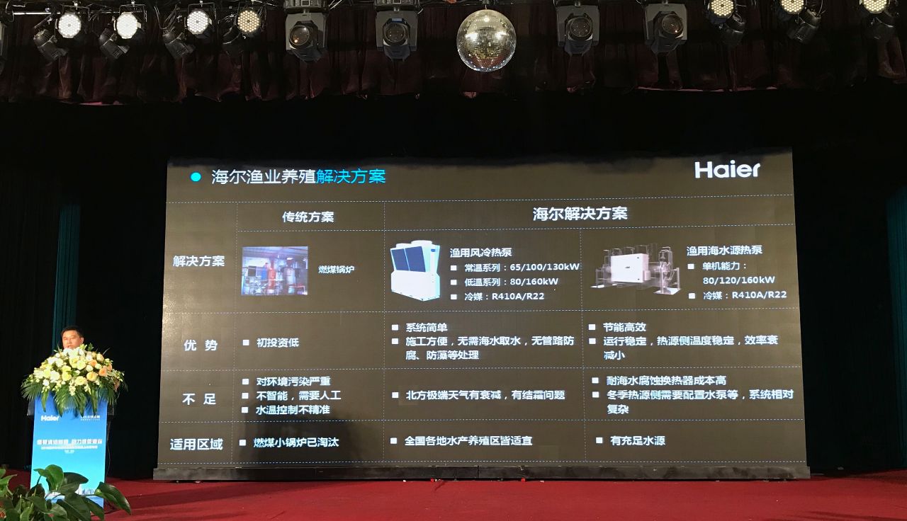 海尔中央空调在青发布渔用海水源热泵新品